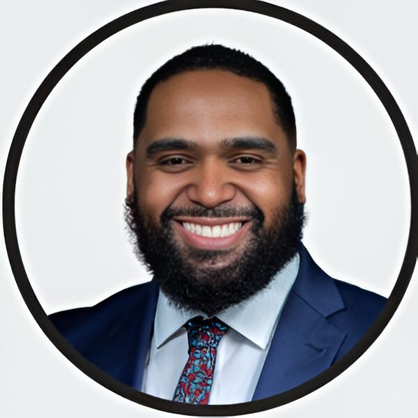 Smiling man in a suit portrait