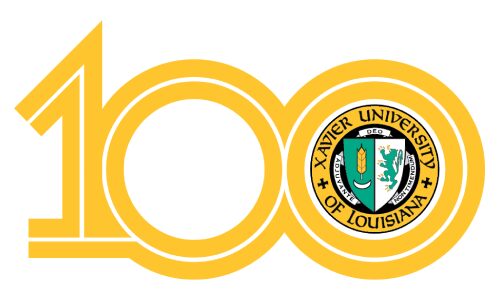 Xavier University centennial celebration logo