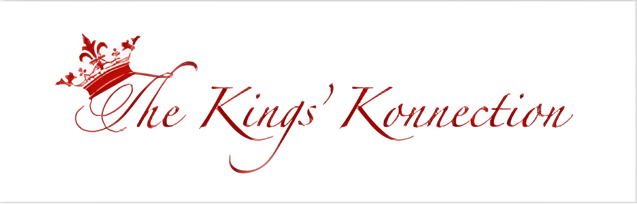 Elegant script logo reading 'Kings' Korner' on a white background.